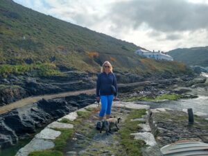 Exploring Cornwall with my dog.