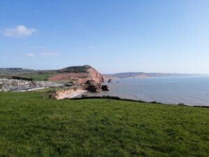 Views of Ladrum beach part of the Otterton to Budleigh Salterton Walk.