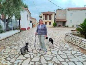 A traditional Greek village.