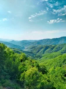 Views of the mountians in northern Greece