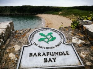 Barafundle bay dog-friendly beach Wales