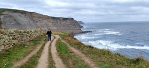 Walking the Cleveland Way with my dog.