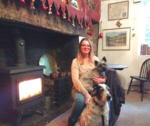 English county Pub with my fur buddies.