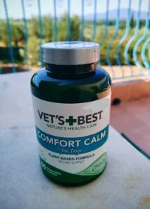 Calming tablets for travelling with a dog.