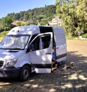 Travelling with puppies in a campervan
