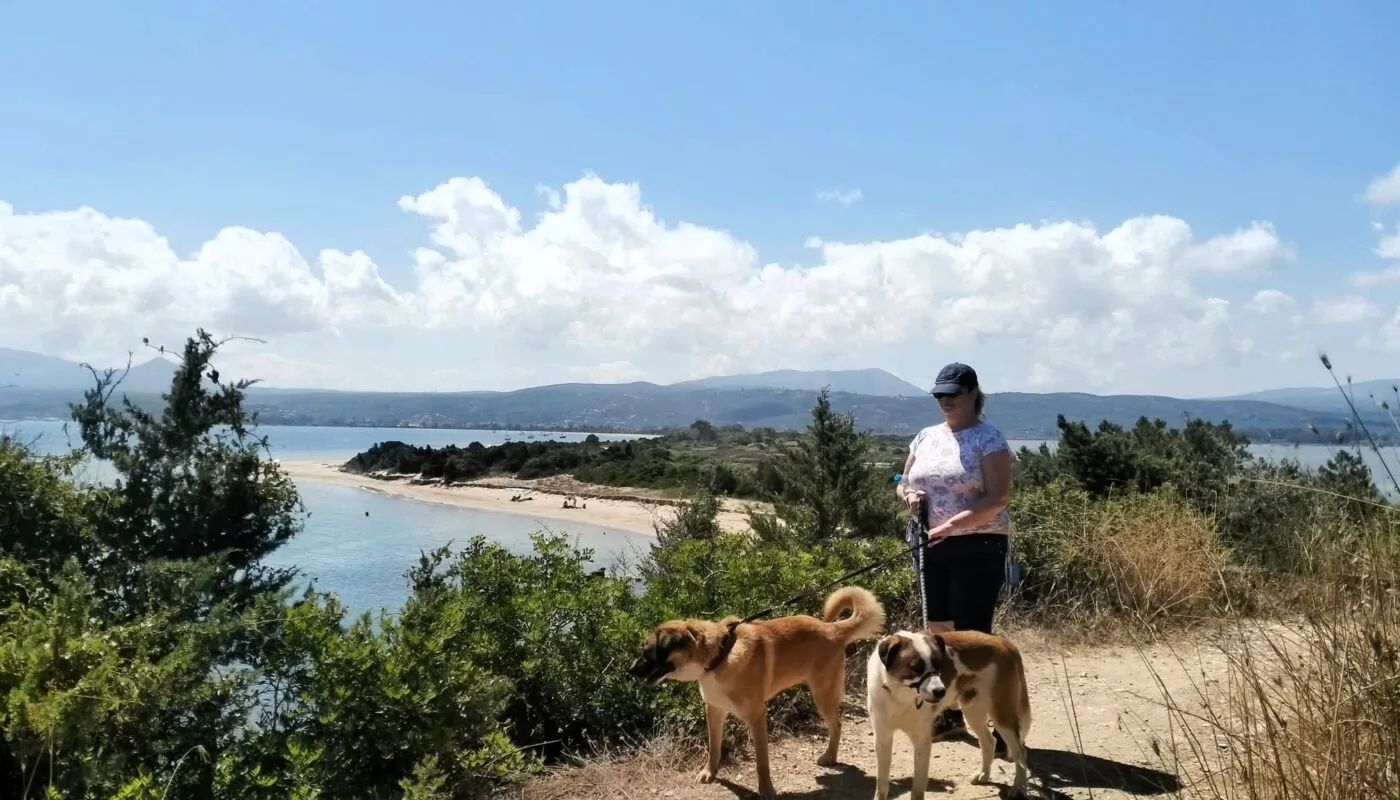 Hiking with my dog in Greece