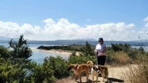 Hiking with my dog in Greece