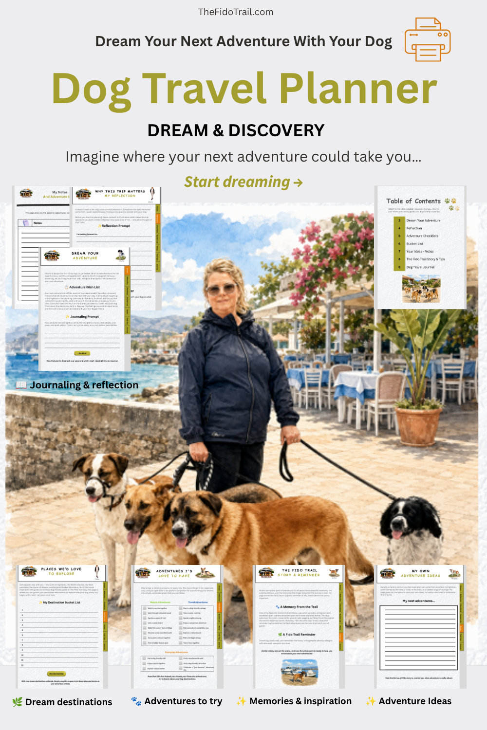 Dog Travel Planner - Dream and Discovery