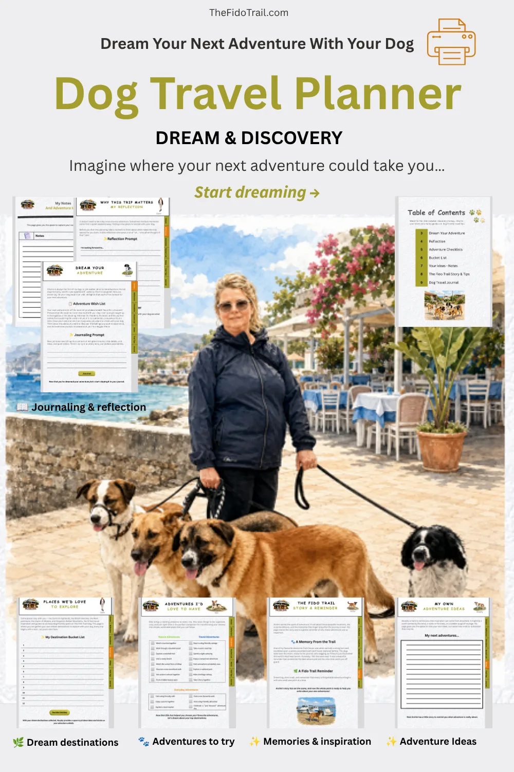 Dog Travel Planner - Dream and Discovery